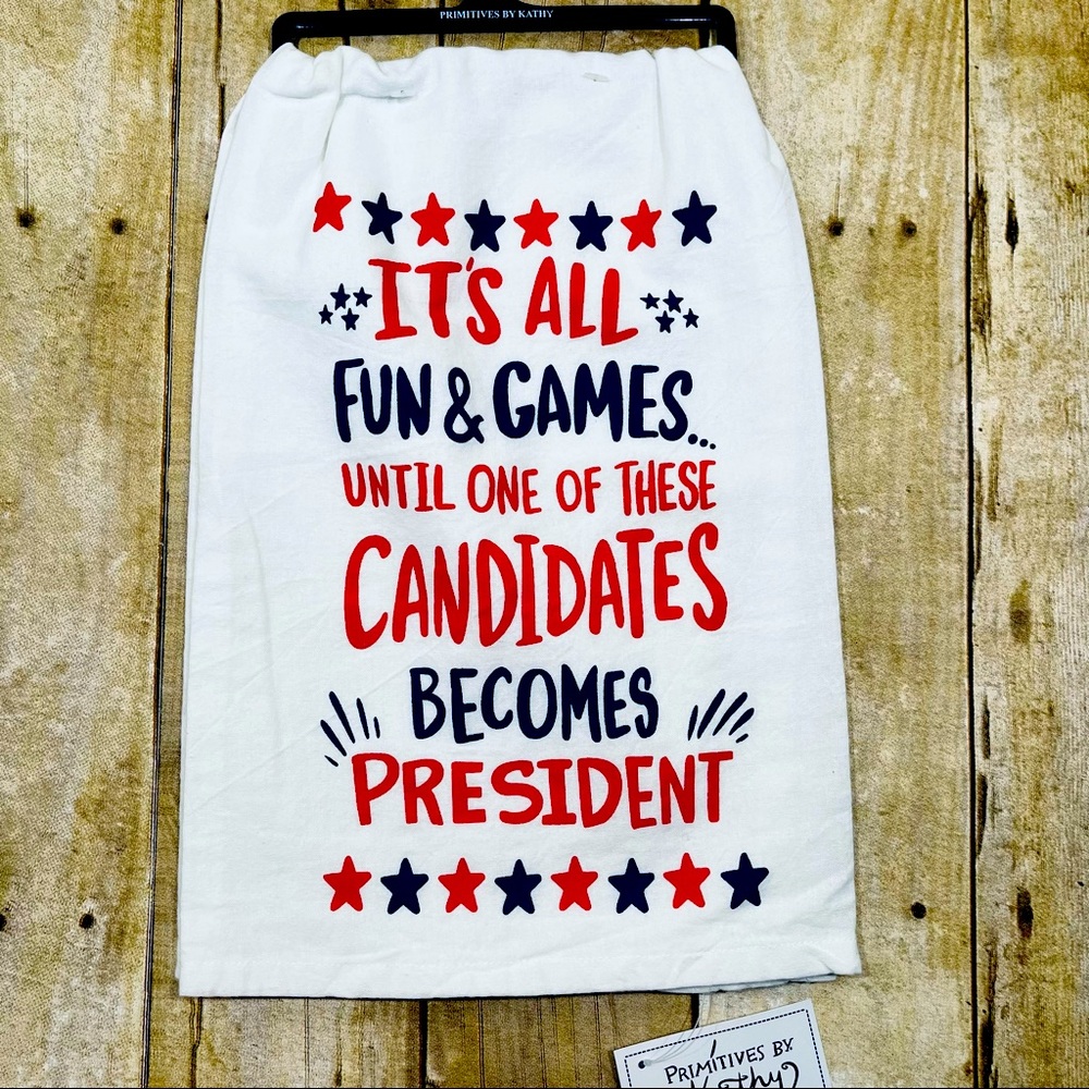 It’s All Fun and Games Until One Candidate Wins-Primitives by Kathy Cocktail